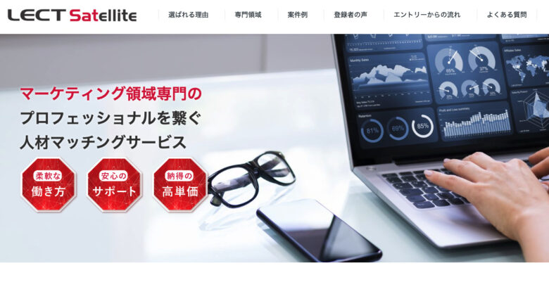 Webマーケティング_フリーランス_おすすめのWebマーケター専門エージェント_LECT